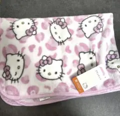 ★新品 ハローキティ ブランケット ピンク ヒョウ柄 アベイル 70×100cm