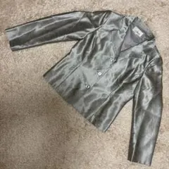 address シルバージャケット 11号 光沢素材 フォーマル