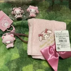 マイメロディ タオル キーホルダー