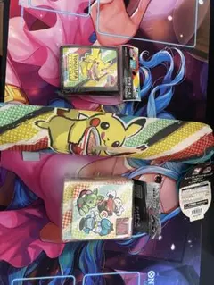 ピカチュウ カードスリーブ & カードケース＆プレイマット