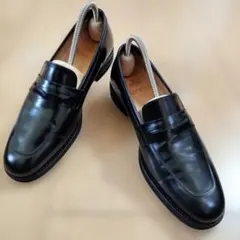 【美品】Berwick 1707 コインローファー ブラック　24.0cmのサムネイル