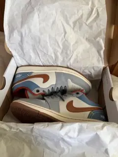 Nike Air Jordan 1 Low デニム/ライトグレー/ブラウン