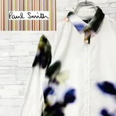 Paul Smith ポールスミス マルチカラー 長袖シャツ カラフルアート S