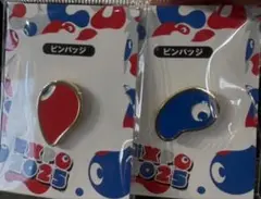 EXPO 2025 ピンバッジ こみゃく赤 青 セット