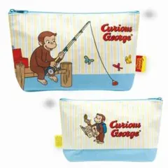 Curious George ポーチ おさるのジョージ　ポーチ　釣りファン　新品