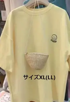 スマイルロゴ Tシャツ イエロー Bタイプ（Asian３xl=JPXＬサイズ）