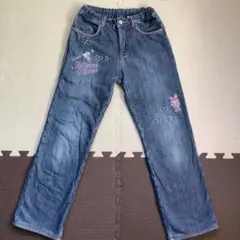 レア　メゾピアノ　ベリエちゃん　裏起毛デニム　サイズS（140cm）平成レトロ