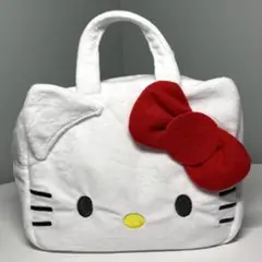 サンリオキャラクターズ　フェイスふわふわバッグ　ハローキティ