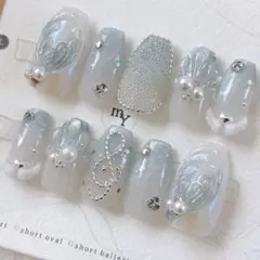 オーダー　ウィッシュコア　マーメイドネイル　フレンチガーリー　ワンホン　韓国　夏