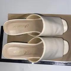 ホワイト オープントゥ ハイヒール