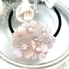 桜のヘアゴム