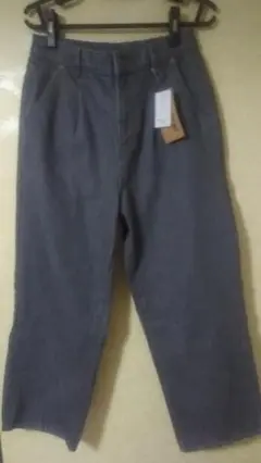 新品タグ付き 岡山 KUROKIデニム 　ワイドデニムパンツ　L