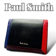 専Paul Smith レザー コンパクトウォレット 折り財布 6511