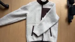 Champion ボアジャケット Lサイズ ホワイト・ブラウン