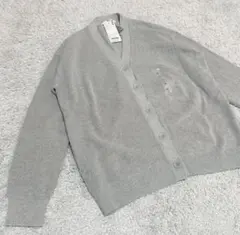 新品ユニクロ　Vネックカーディガン　カシミヤ混　L