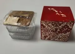 ♥️未使用品♥️ 昭和レトロ 石塚硝子　たまがき 二段重箱 ガラス保存容器のサムネイル