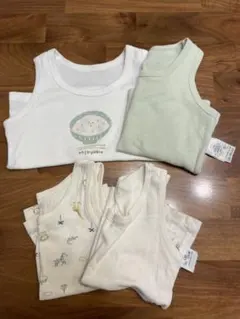 ベビー肌着 ４枚セット　100cm２枚　９０cm ２枚　トップバリュ