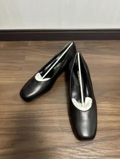 【新品未使用】MAMICA 銀座かねまつ　パンプス　ブラック　23.5cm