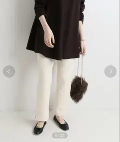 IENAキルティングジャガードパンツ