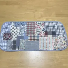 【ハンドメイド】パッチワークマット マルチカバー ブルー系