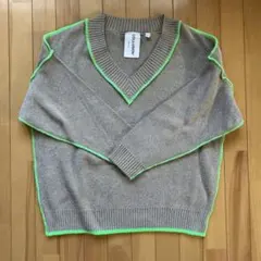 Collusion 蛍光ライン　オーバーサイズニット