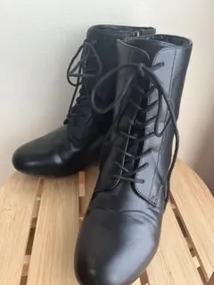 編み上げブーツ　ヒール付き　M 袴卒業式