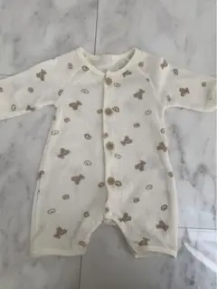 くま　カバーオール　ロンパース