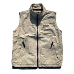 【90s】Eddie Bauer リップストップ ナイロンベスト ベージュ XS