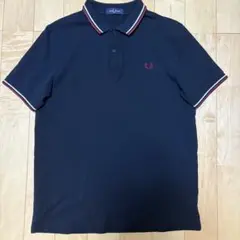 美品☆ FRED PERRY ポロシャツ　M3600 月桂樹　ネイビー