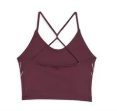 PUMA ヨガウェア クロップトップ ボルドー