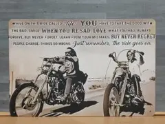 MOTOR CYCLE ビンテージ風 ブリキ看板 OK2570