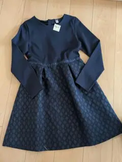 大幅お値下げ→新品タグ付き　異素材ドッキングワンピース
