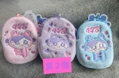 しなクマ刺繍ポーチ　3種　４個