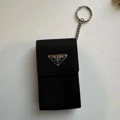 PRADA ブラック ナイロン キーケース