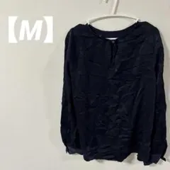 美品✨️【M】BANANA REPUBLIC ネイビー 長袖シャツ Tシャツ