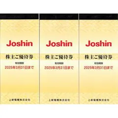 上新電機 株主優待券 15000円分 Joshin