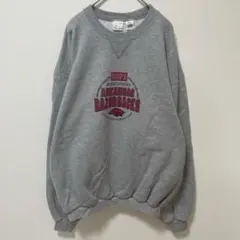 アーカンソー・レイザーバックス スウェット Mサイズ グレー