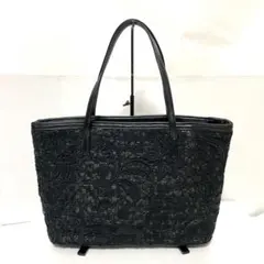 近沢レース エアリー レース トートバッグ ブラック 中古