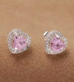 ハートジルコニアピアス