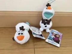 アナと雪の女王 オラフ♡ぬいぐるみ約10cmタグ付き2個セット