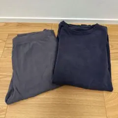 ユニクロ　UNIQLO レディース ルームウェア セットアップ ネイビー　グレー