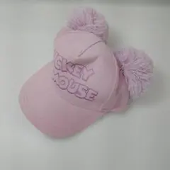 s様専用【OH133】ミッキーマウス ファー付きピンクキャップ