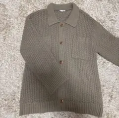 raffime ブラウン リブ編みニット 長袖