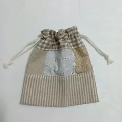 ア*ン様 ハンドメイド　パッチワーク　巾着袋　小物入れ　裏布つき