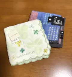 未使用 LAURA ASHLEY／fufu ハンドタオルセット