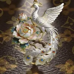 最終値下げ】鳳凰の刺繍 オーバル型インテリア - メルカリ