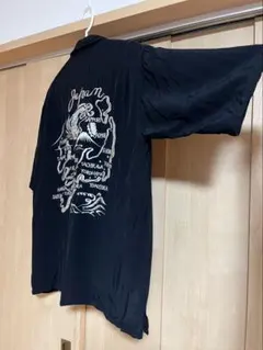東洋エンタープライズ 日本地図 富士山 龍 和柄 刺繍 スカシャツ