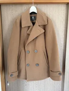 BEAMS HEART ベージュ ピーコート Lサイズ　メンズ