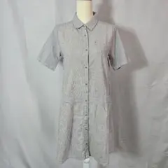 chocol raffine ストライプ柄 半袖シャツワンピース