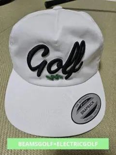 【美品】BEAMSGOLF × ELECTRIC ゴルフキャップ ホワイト